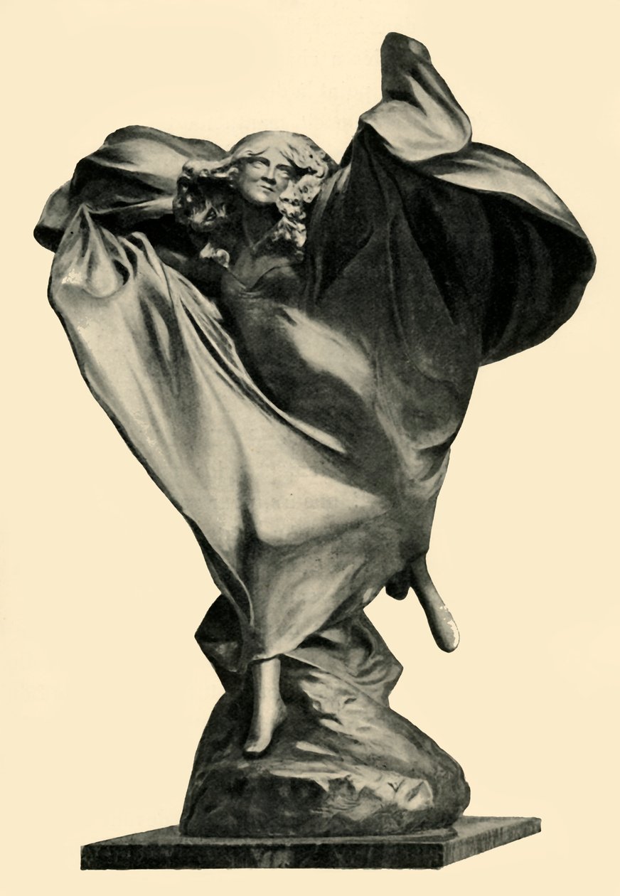 Statue of Loïe Fuller by Théodore Rivière, c1890s, 1903 by Unbekannt