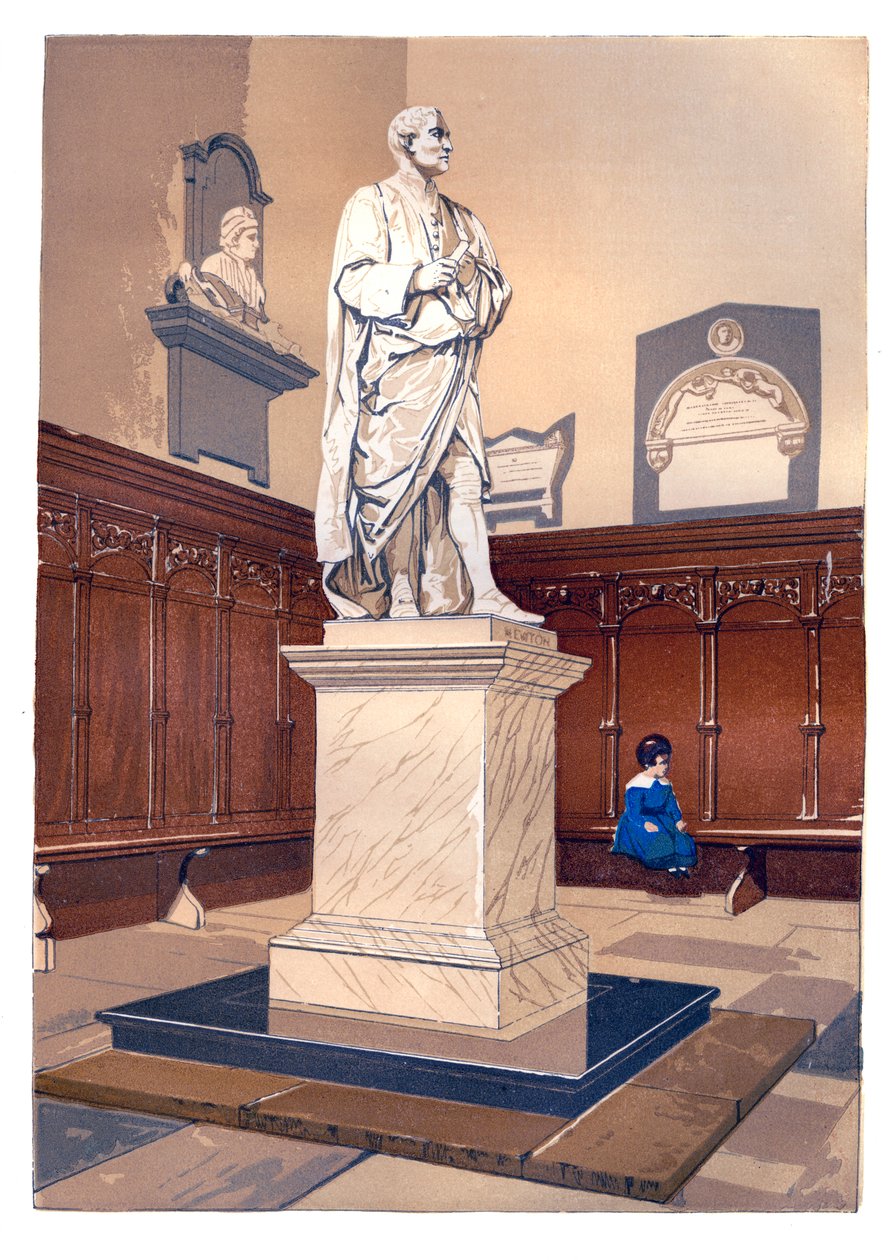 Statue of Sir Isaac Newton in the Chapel of Trinity College, Cambridge by Unbekannt