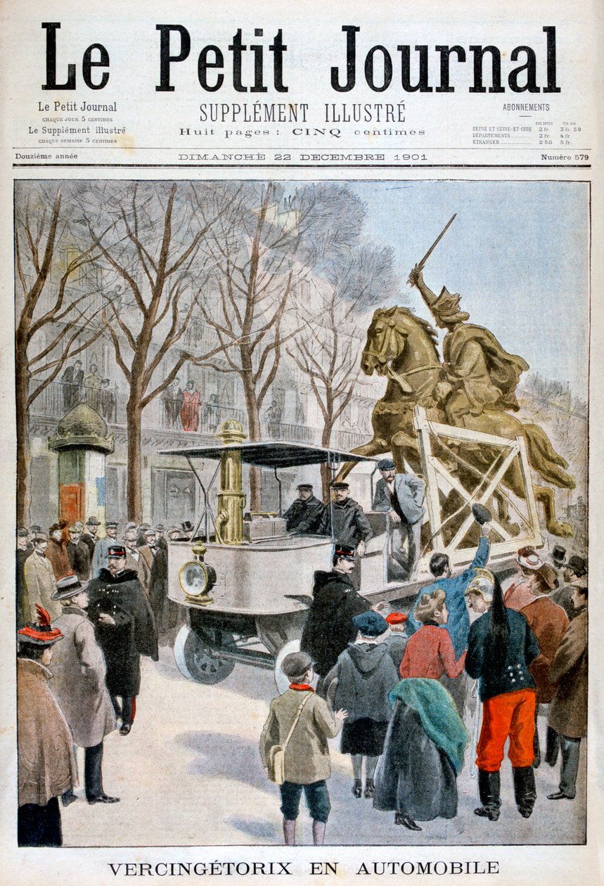 Statue of Vercingetorix in transit, France by Unbekannt