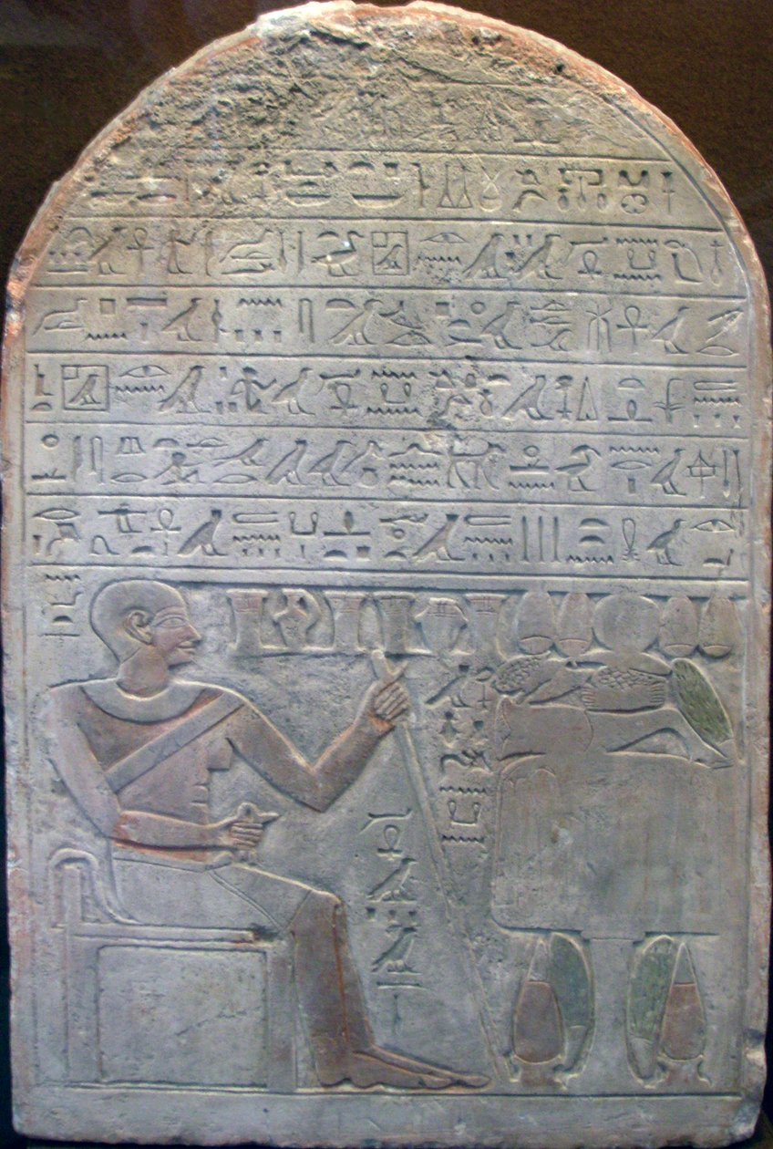 Stele of the Chief of Treasurers Khor, Ancient Egyptian by Unbekannt