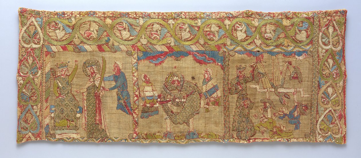 Stole with the Martyrdom of St. Catherine, German, ca. 1200 by Unbekannt