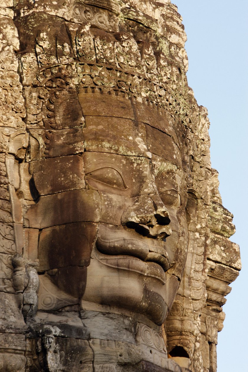 Stone Faces on Towers in the Bayon Temple at Angkor Thom Depicting Jayavarman VII as a Bodhisattva by Unbekannt