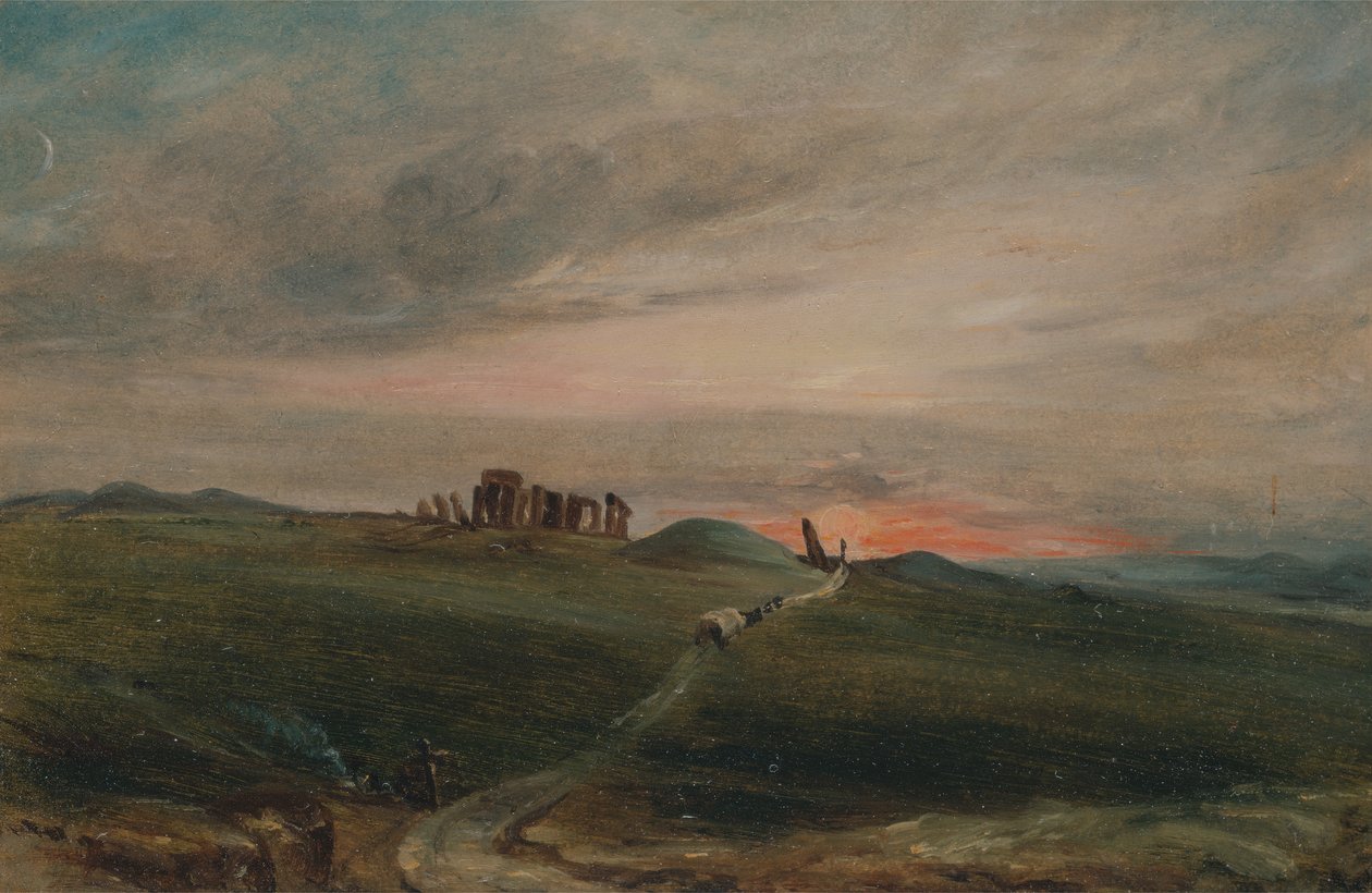 Stonehenge at Sunset by Unbekannt