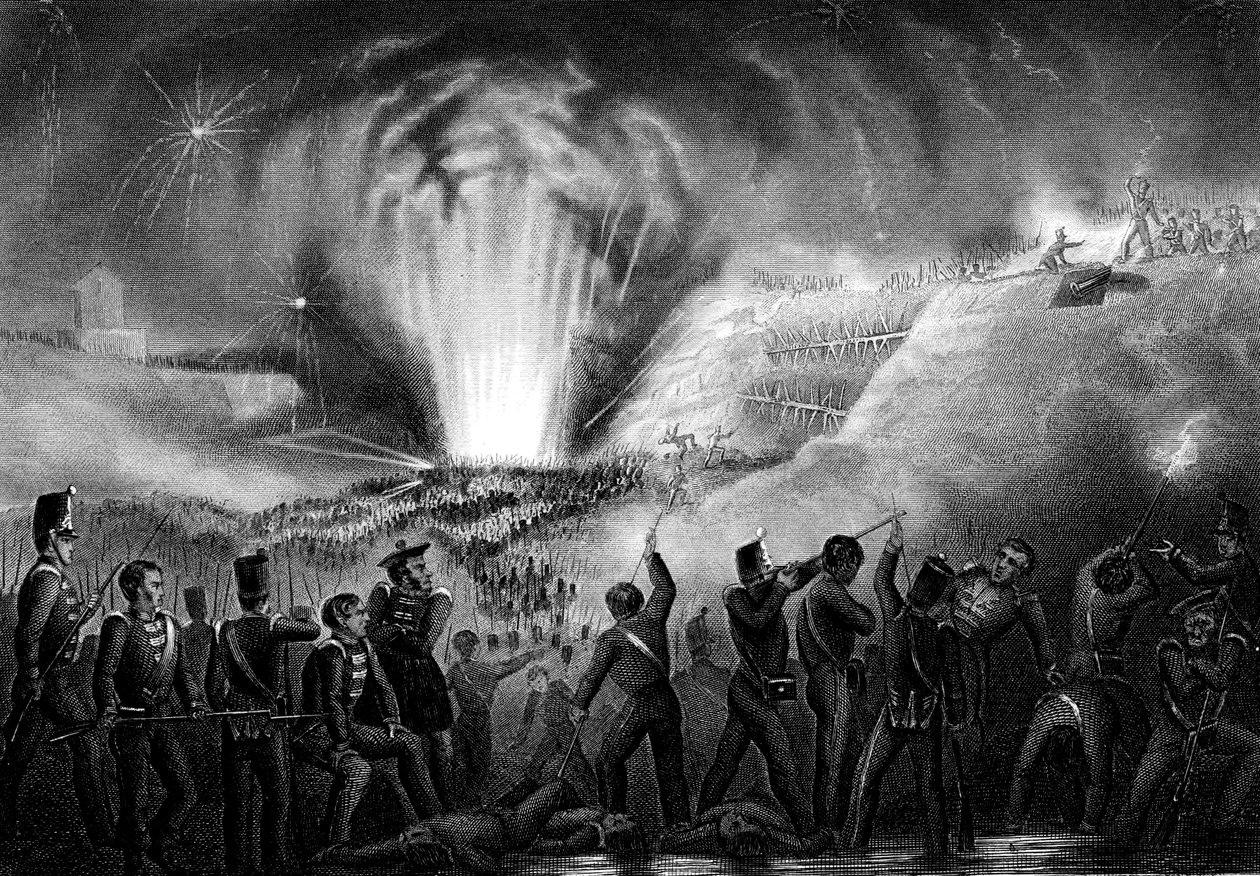 Storming of Badajoz, Spain, Peninsular War, 6 April 1812 by Unbekannt