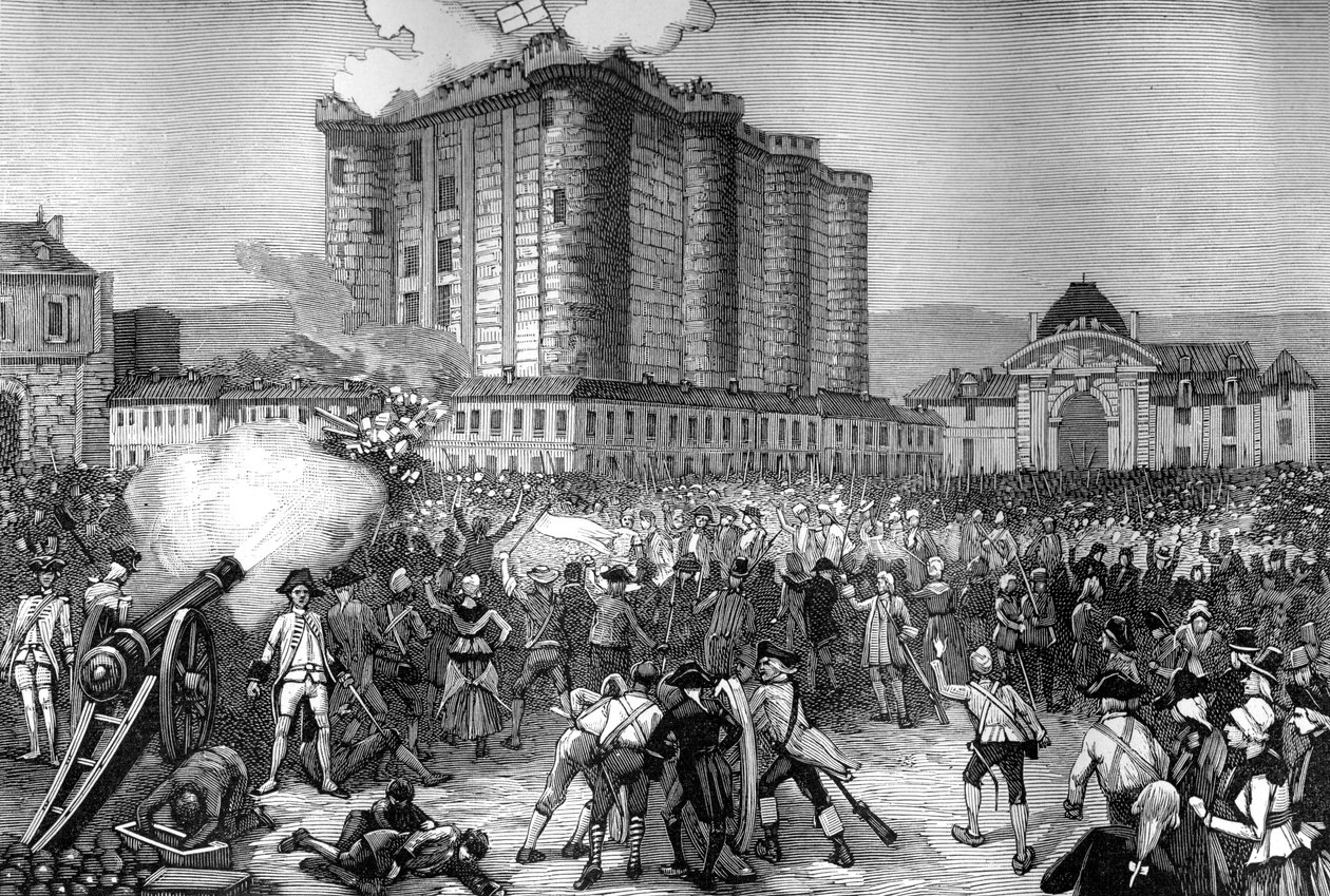 Storming of the Bastille, Paris, 14th July 1789 by Unbekannt