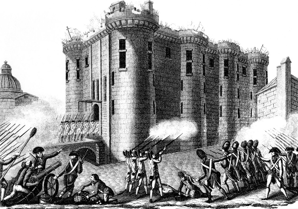 Storming of the Bastille by Parisians Led by the Grenadier Guards by Unbekannt