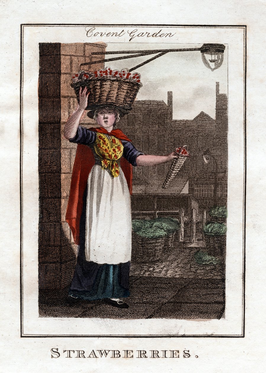 Strawberries, Covent Garden, London, 1805 by Unbekannt