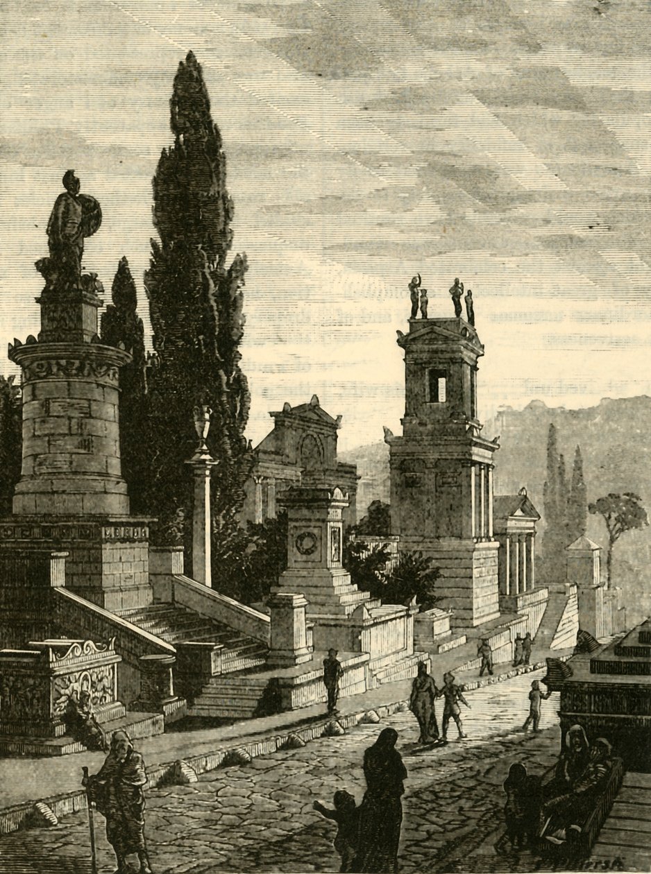 Street of the Tombs at Athens, Restored by Unbekannt