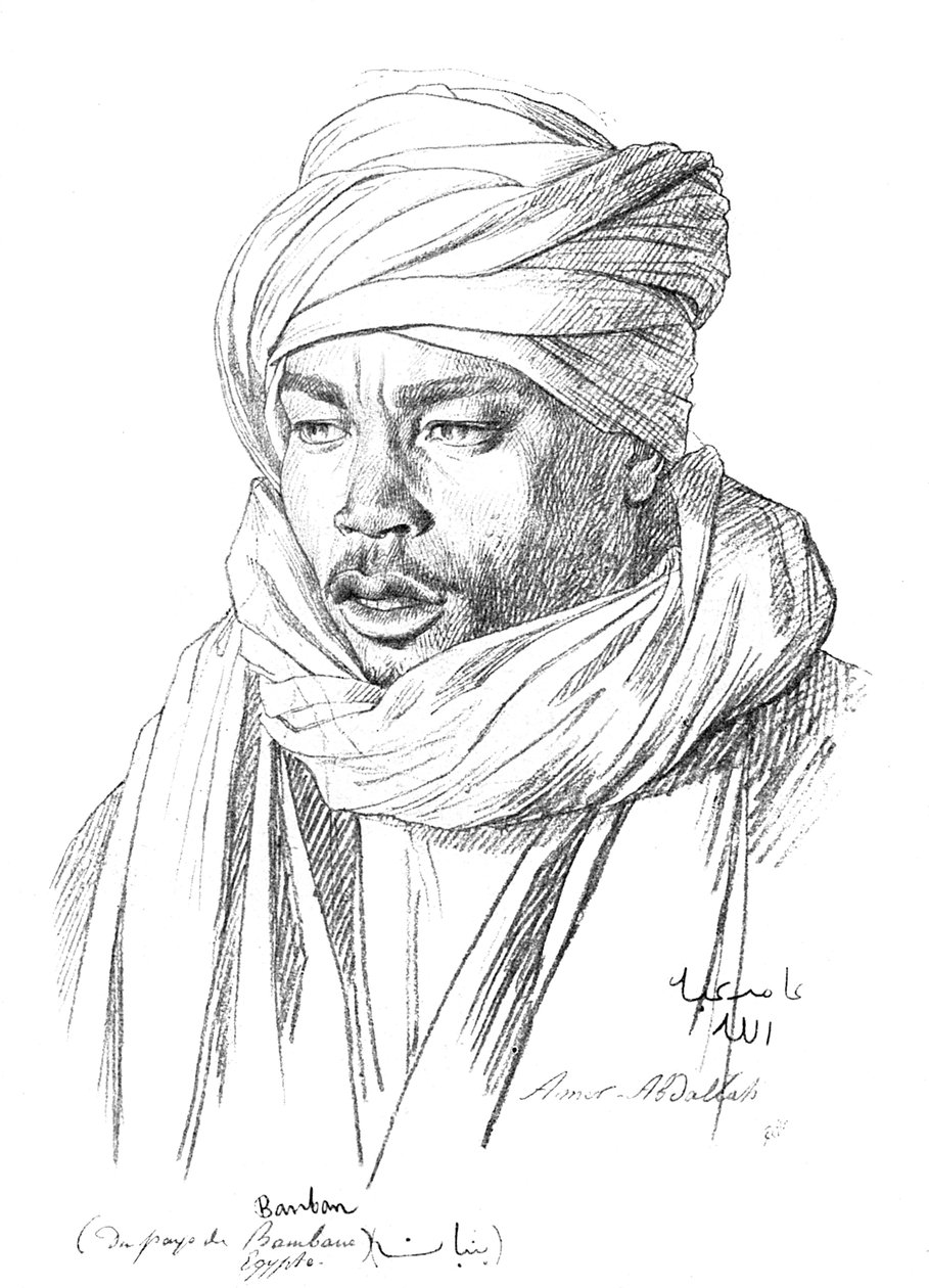 Study of an Egyptian man, 1895 by Unbekannt