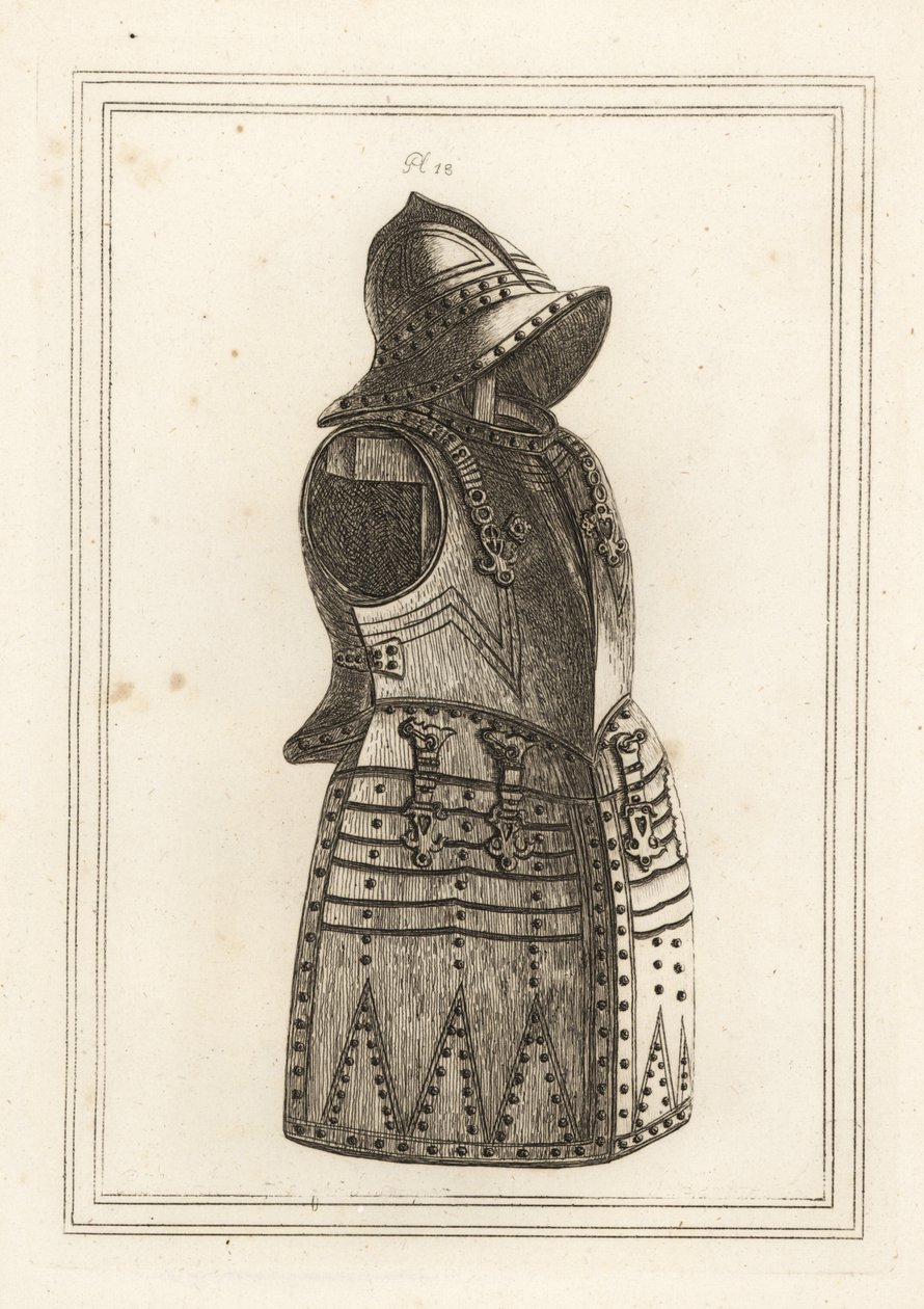 Suit of black morion or arquebus armour by Unbekannt