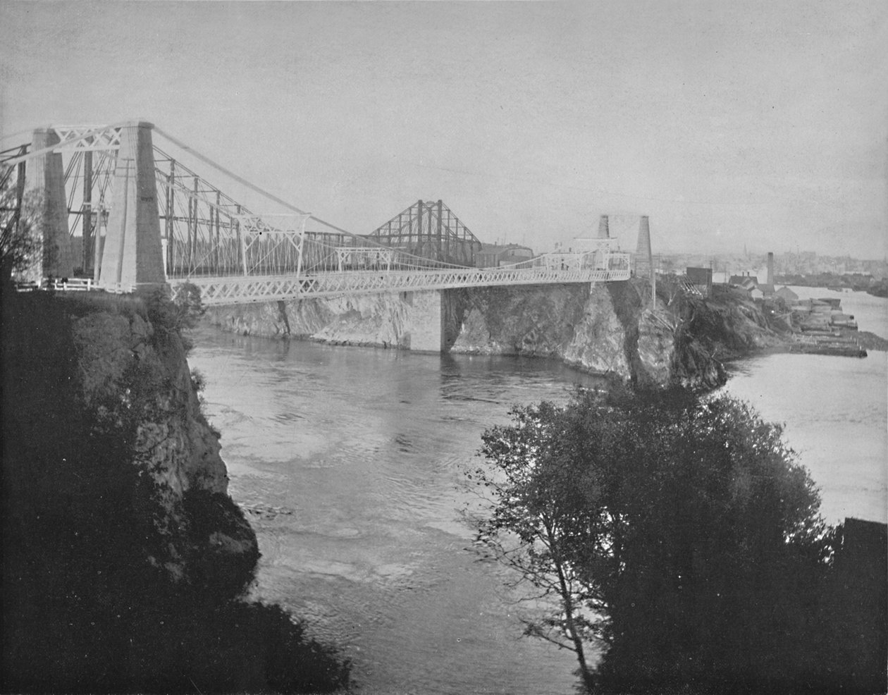 Suspension and Cantilever Bridges, St. John, New Brunswick by Unbekannt