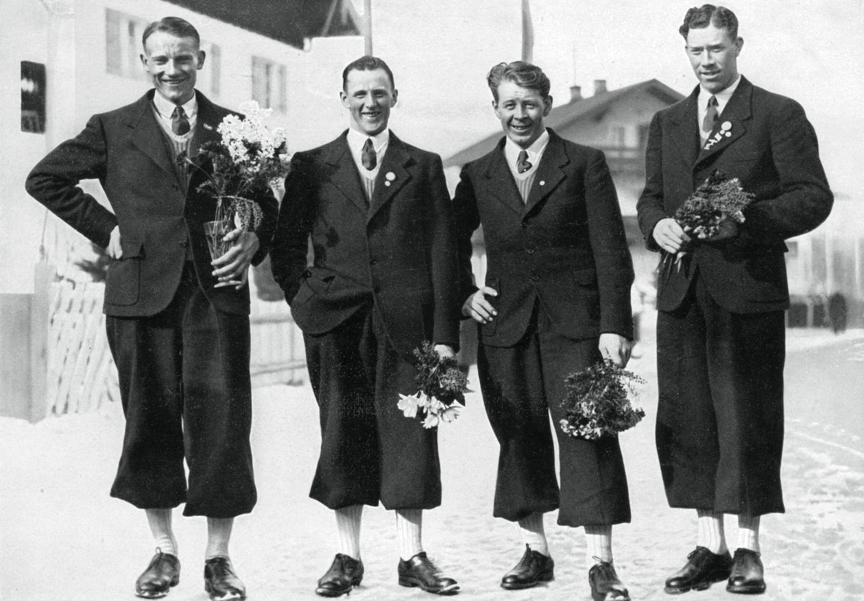 Swedish Cross-Country Ski Team, Winter Olympic Games, Garmisch-Partenkirchen, Germany by Unbekannt
