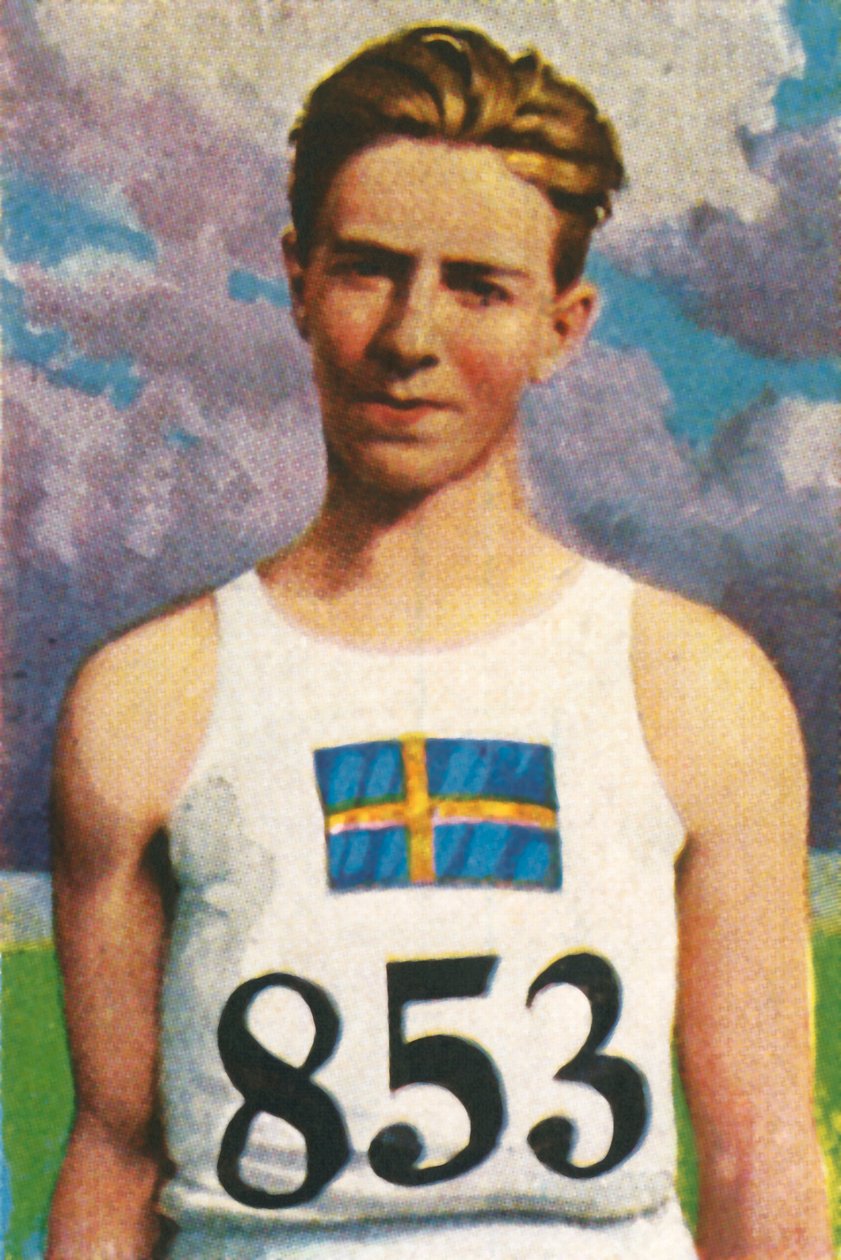 Swedish Javelin-thrower Erik Lundquist by Unbekannt