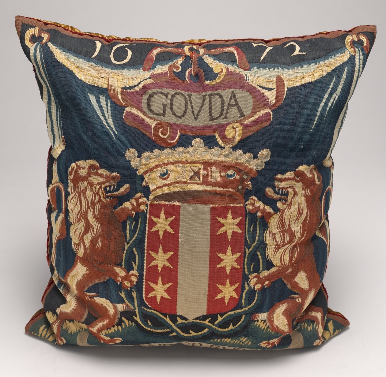 Tapestry-covered Cushion by Unbekannt