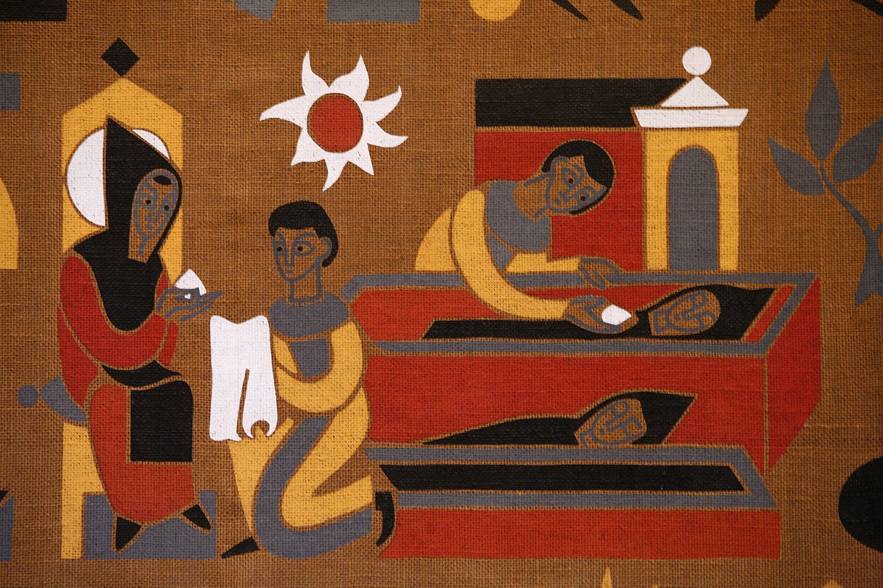 Life of Saint Benedict Tapestry in Saint-Pierre de Solesmes Abbey, Solesmes, France by Unbekannt