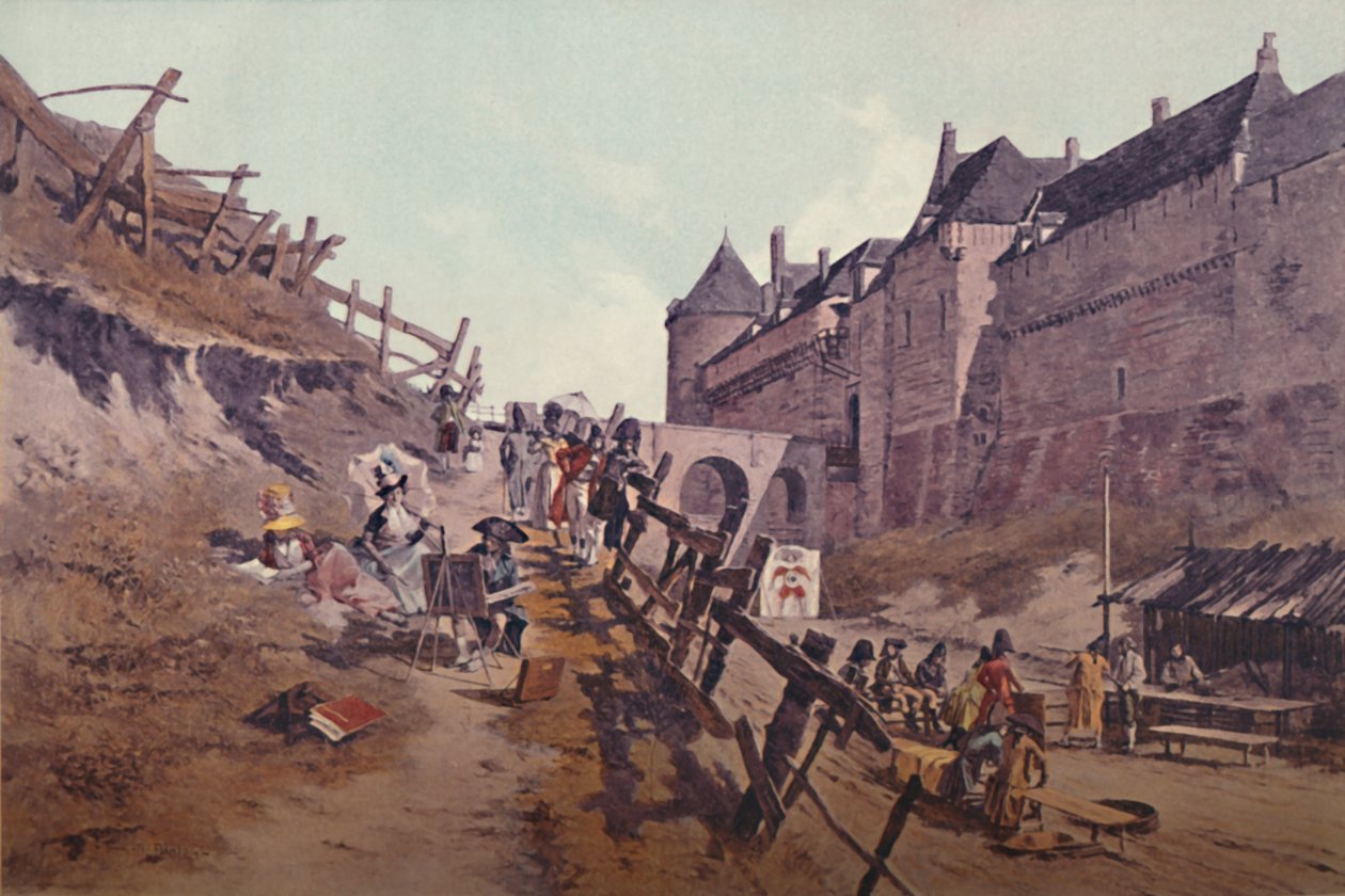 Target Practice Dieppe 1795, 1896 by Unbekannt