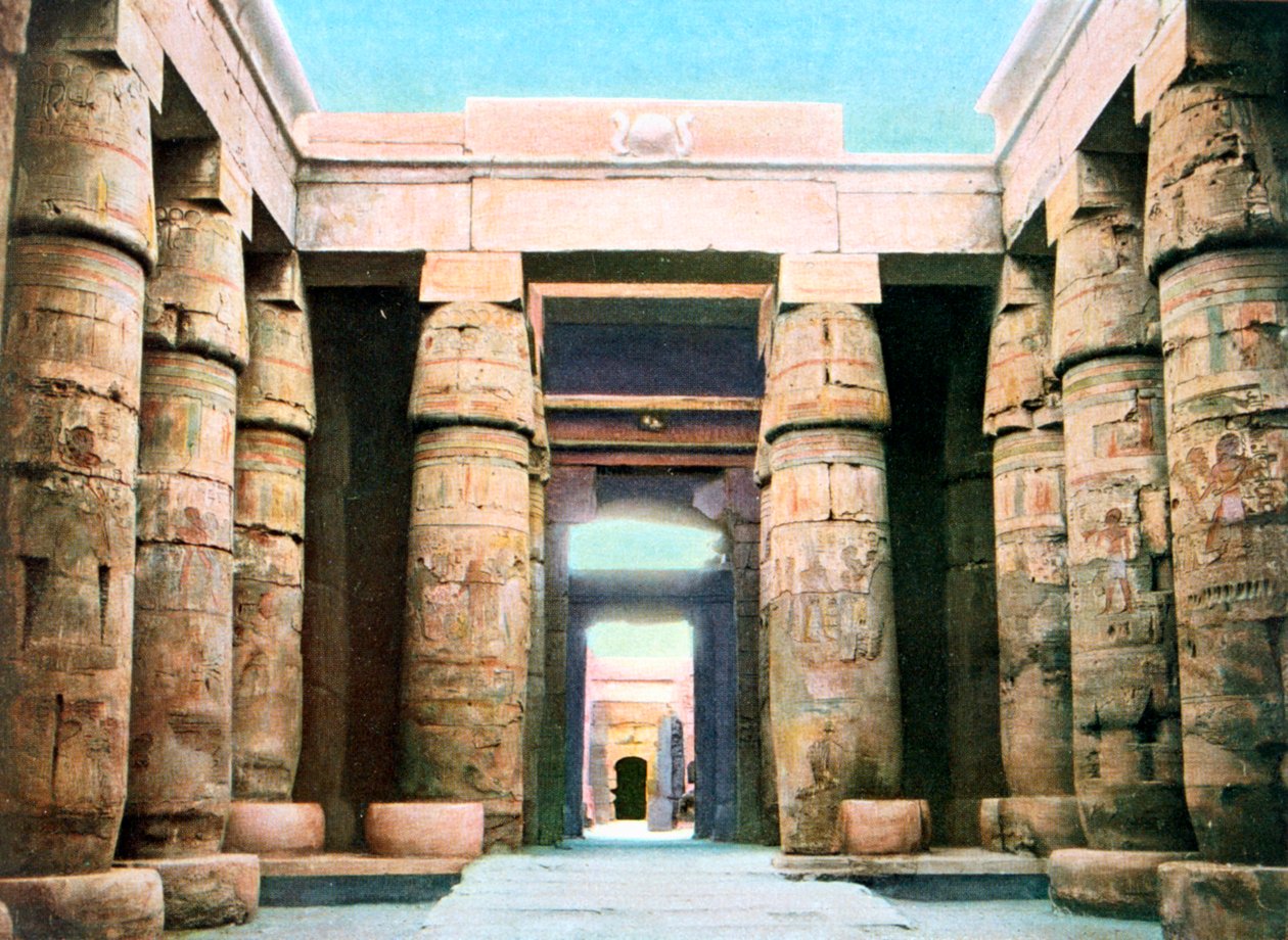 Temple of Khonsu, Karnak, Luxor, Egypt, 20th Century by Unbekannt