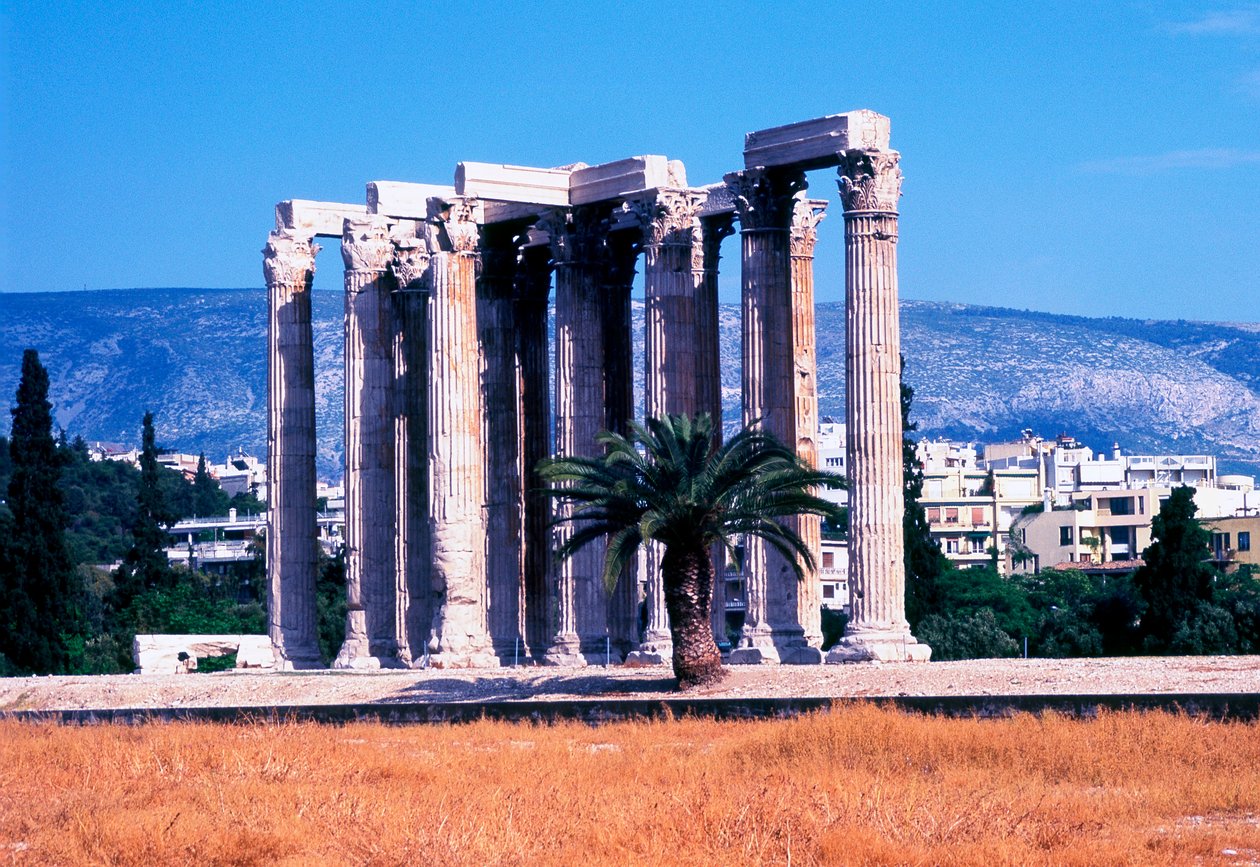 Temple of Olympian Zeus, Athens, Greece by Unbekannt