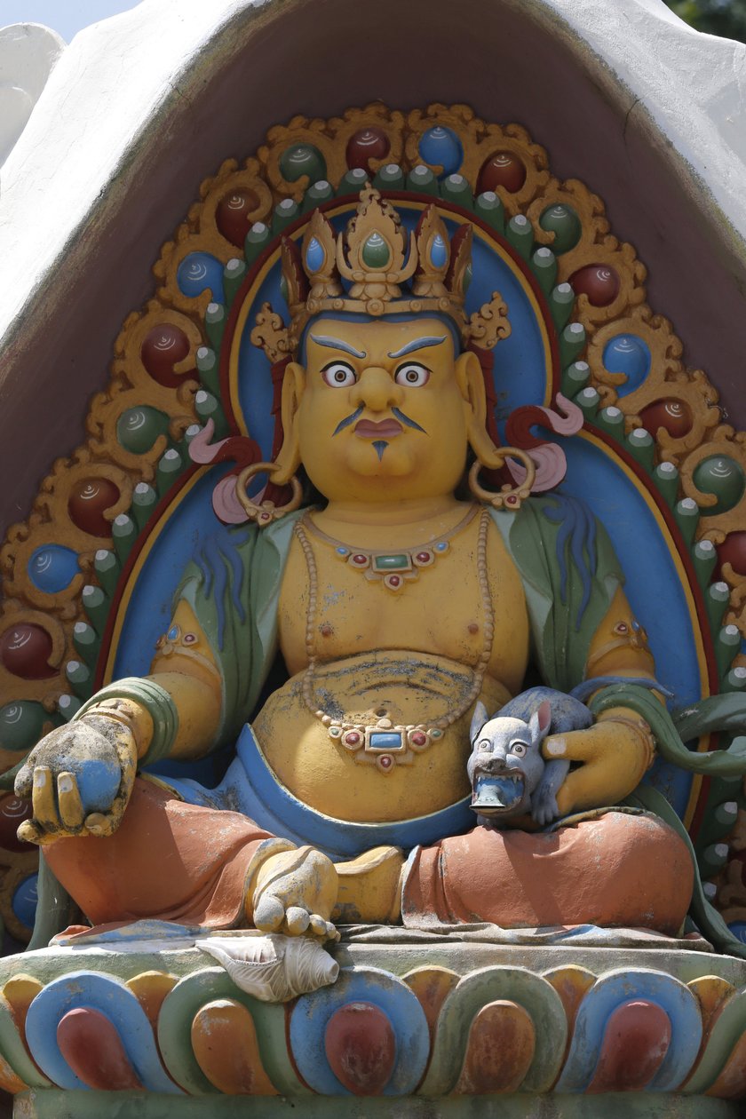 Temple of the Thousand Buddhas, Dashang Kagyu Ling Congregation, Deity Dzambala: The Buddha of Wealth, La Boulaye by Unbekannt