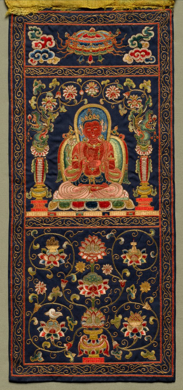 Thangka with the Seventh Bodhisattva by Unbekannt