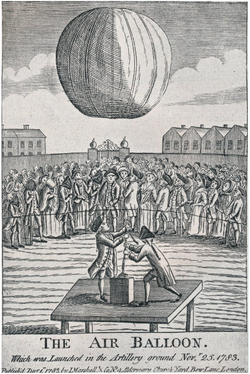 The Air Balloon, 1783, 1920 by Unbekannt