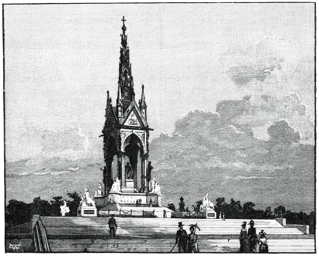 The Albert Memorial, Kensington, London by Unbekannt
