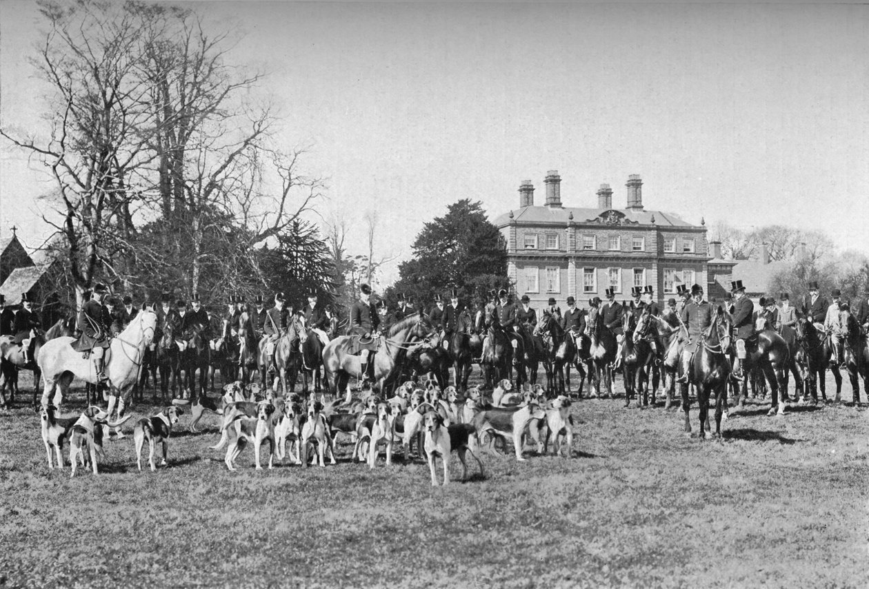 The Albrighton Hounds: A Meet at Stretton by Unbekannt