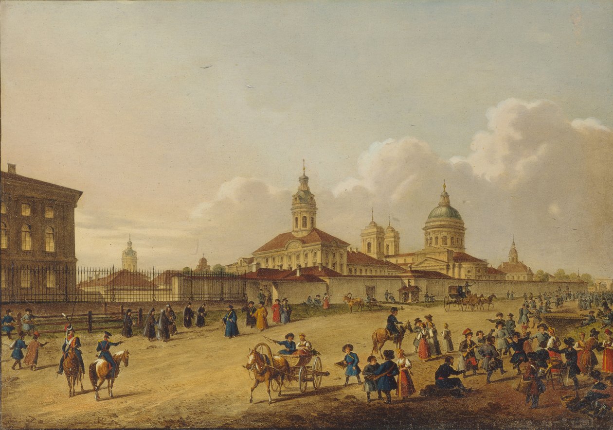 The Alexander Nevsky Monastery by Unbekannt: Fine art print