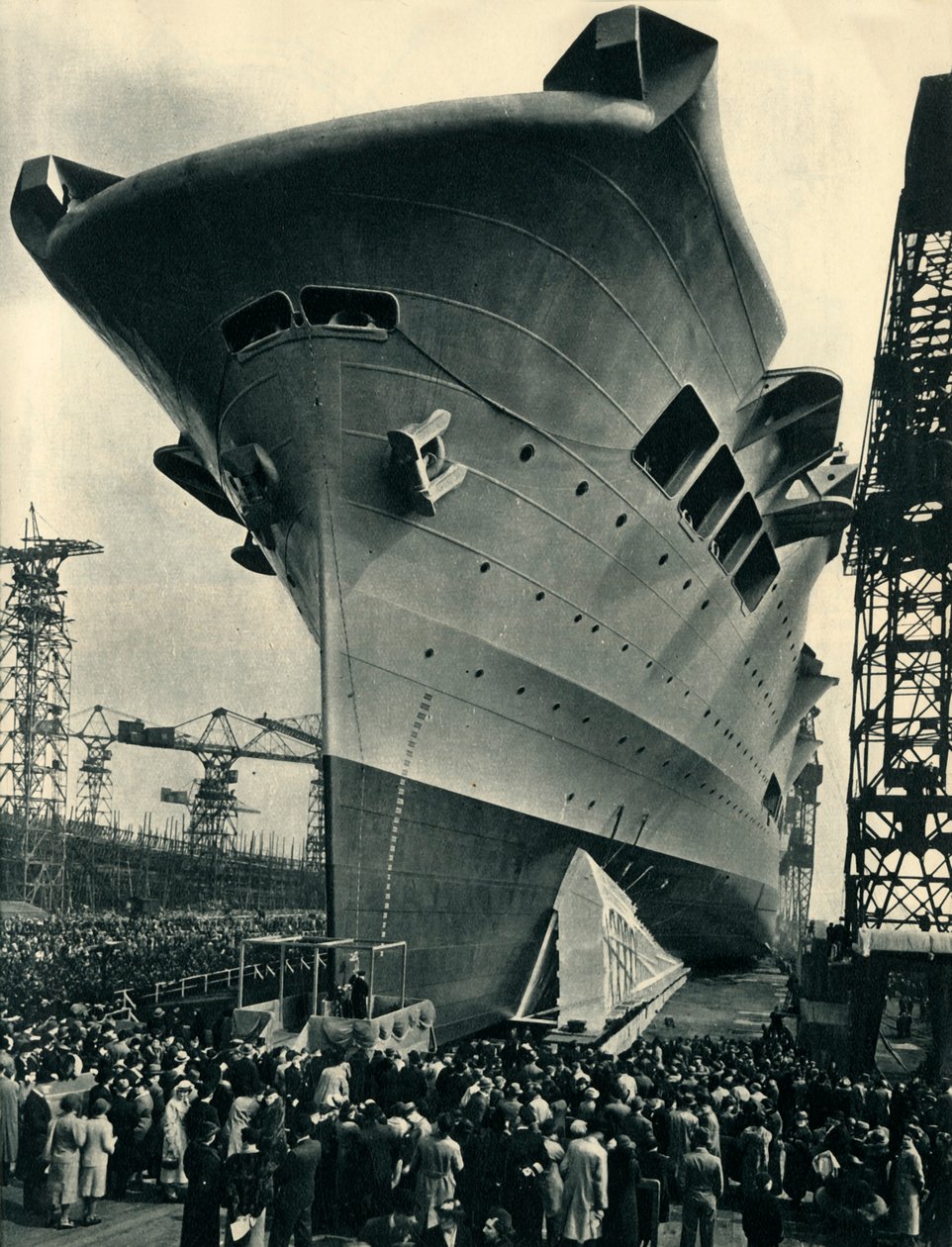 The Ark is Launched on Merseyside, 13th April, 1937, 1942 by Unbekannt