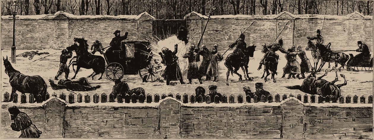 The Assassination of Alexander II on 13 March 1881 by Unbekannt