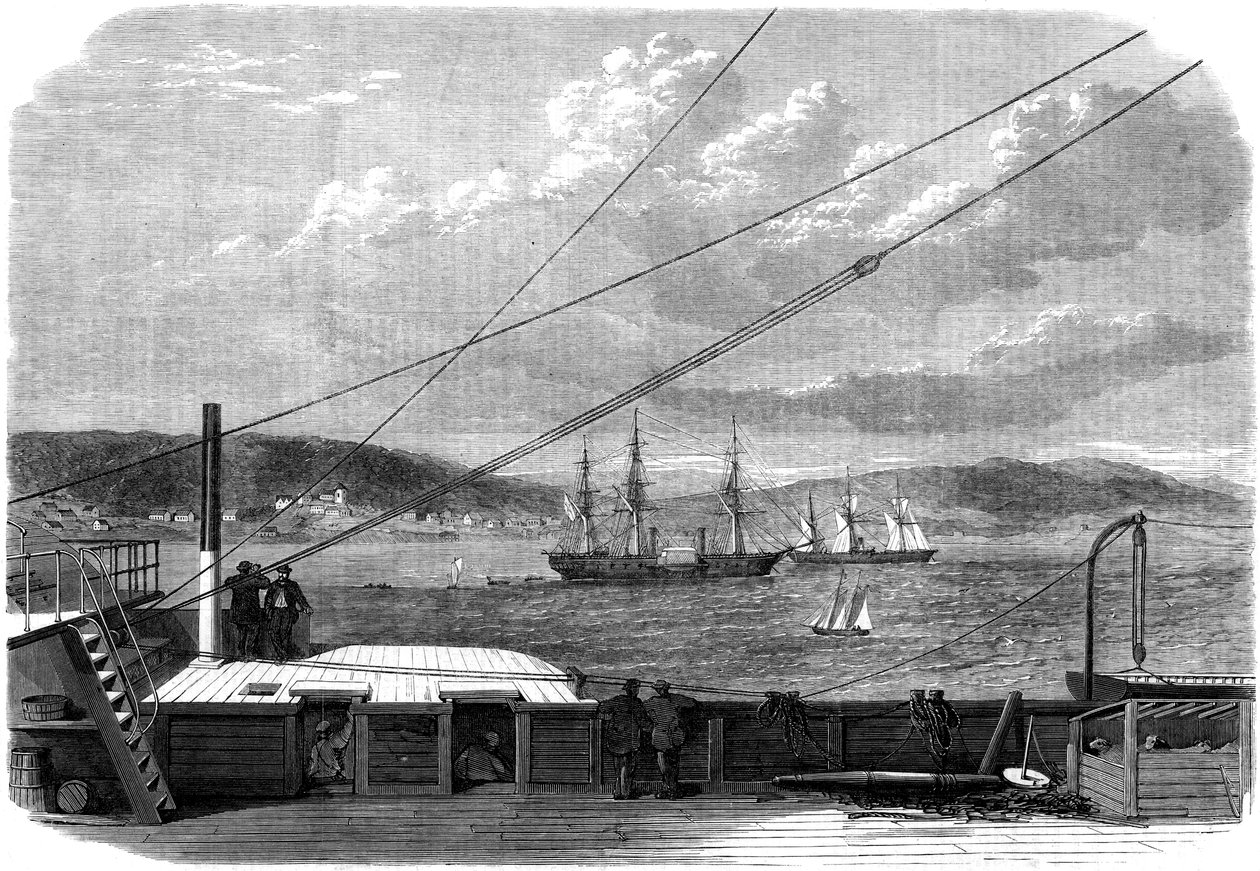 The Atlantic telegraph expedition, Content Bay, Newfoundland by Unbekannt