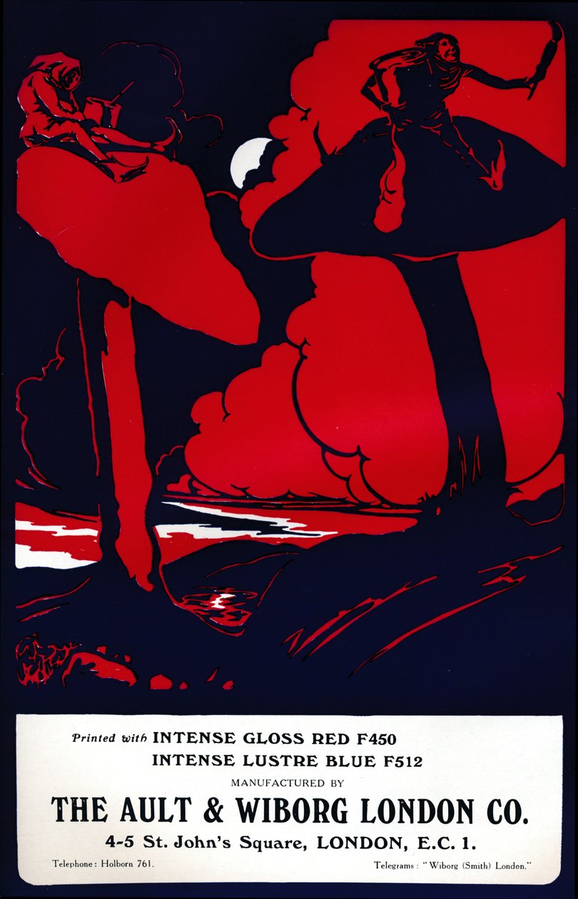 The Ault & Wiborg London Co. Advert, 1919 by Unbekannt
