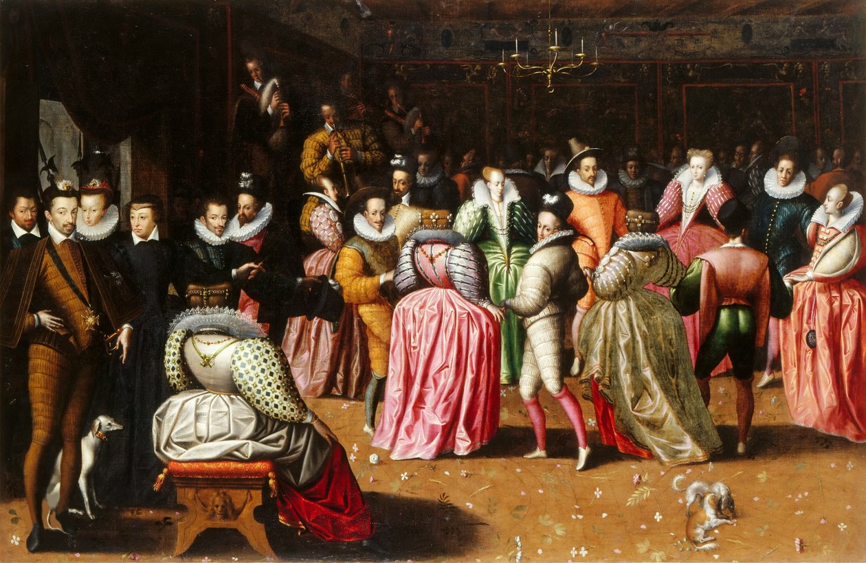 The Ball at the Court of Henry III of France by Unbekannt