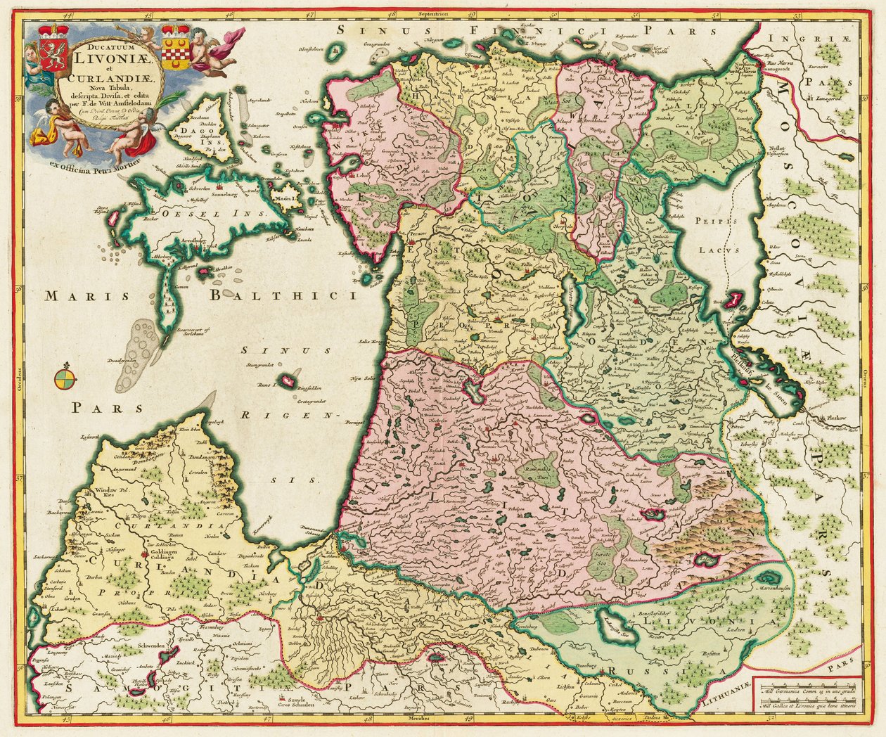 The Baltic Sea From: Ducatuum Livoniae et Curlandiae Nova Tabula by Unbekannt