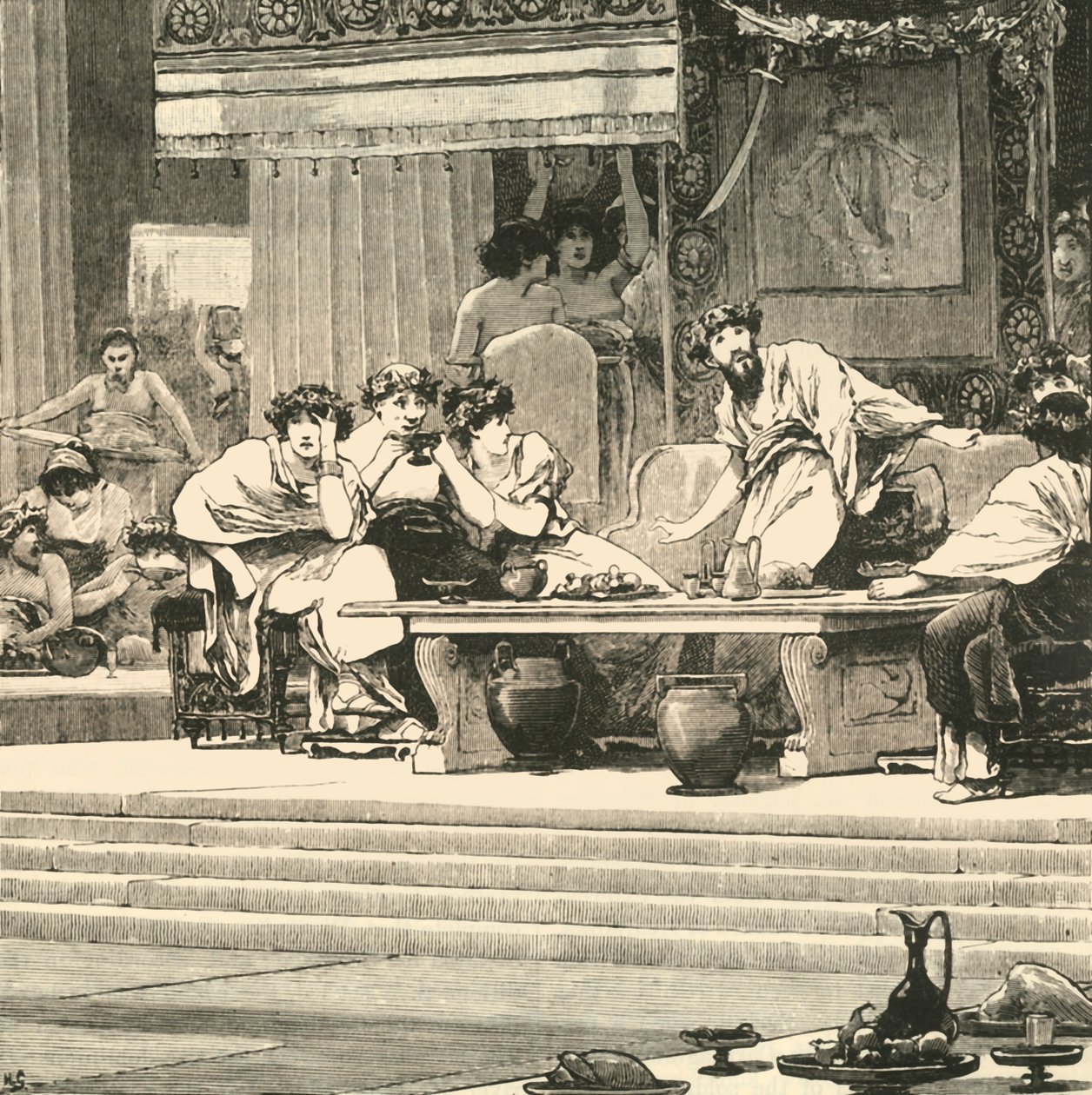The Banquet of Damocles, 1890 by Unbekannt