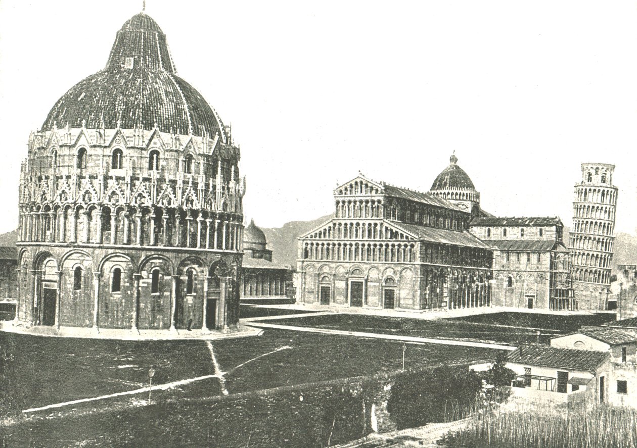 The Baptistery, Cathedral and Leaning Tower, Pisa, Italy by Unbekannt