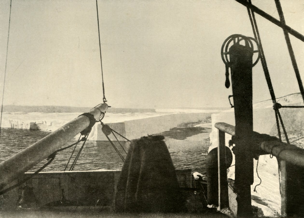 The Barrier Edge Breaking Away Four Miles South of Hut Point by Unbekannt