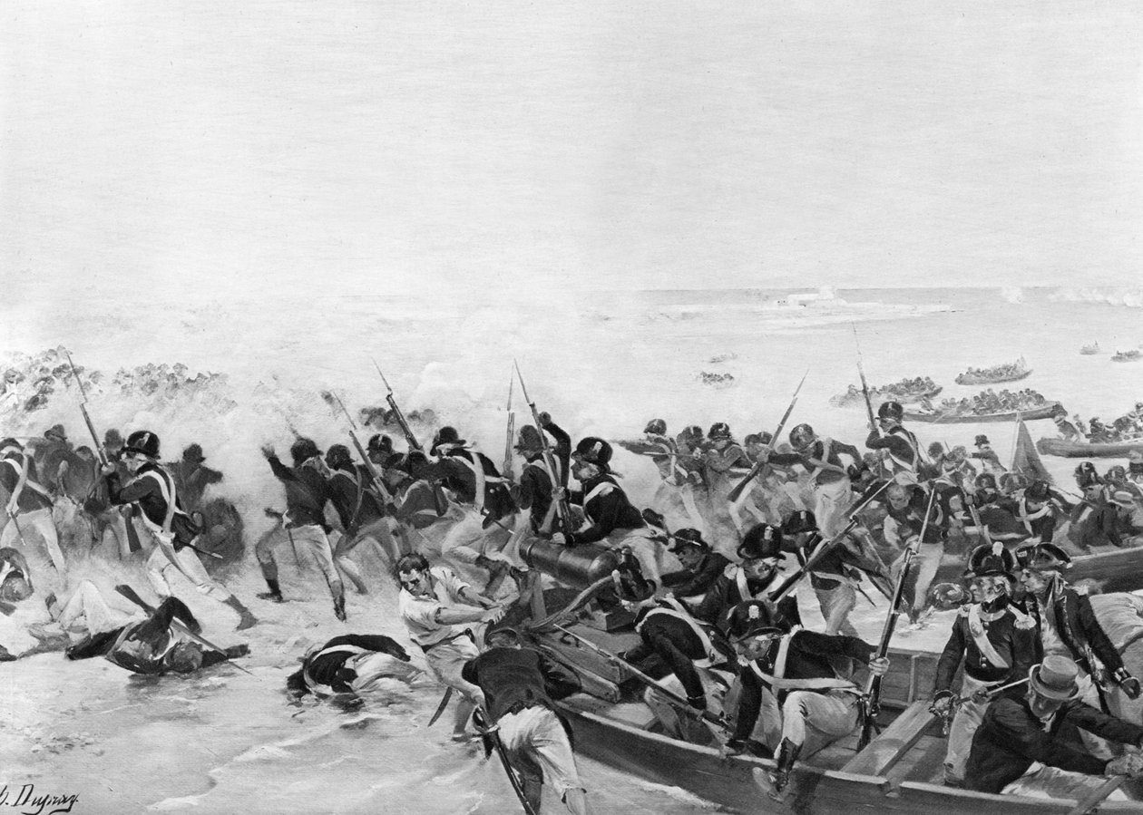 The Battle of Aboukir, Egypt by Unbekannt