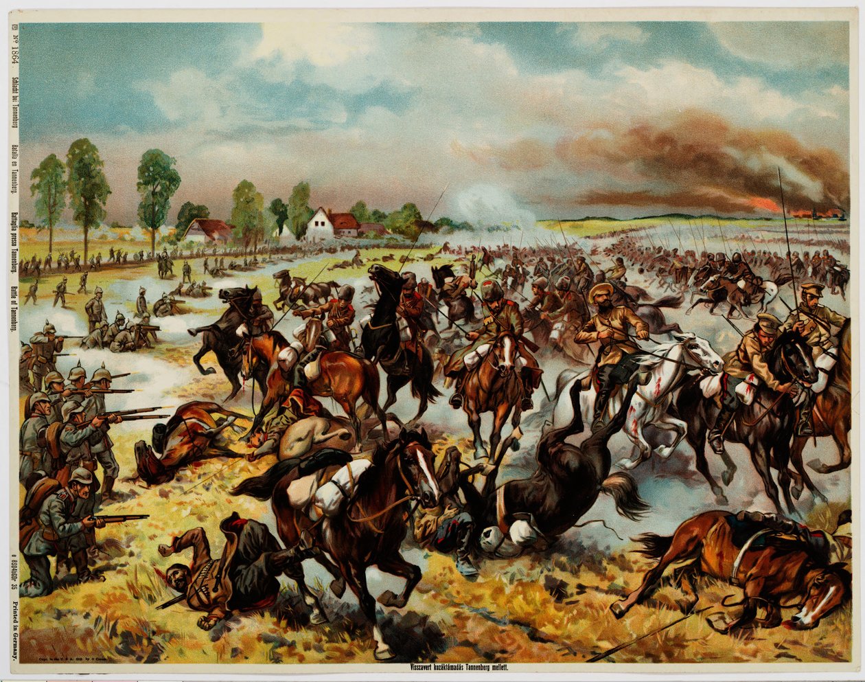 The Battle of Tannenberg, August 1914 by Unbekannt