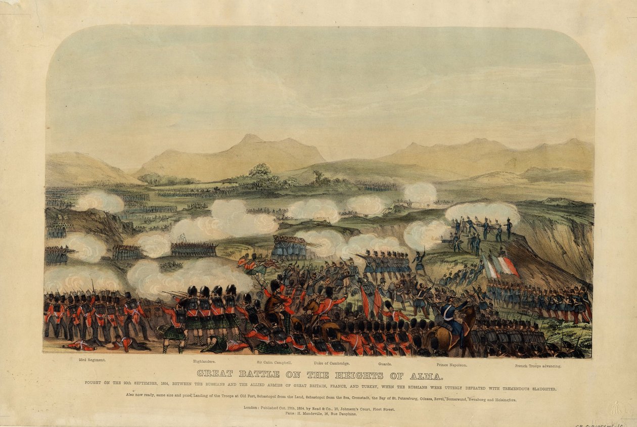 The Battle of the Alma on September 20, 1854 by Unbekannt
