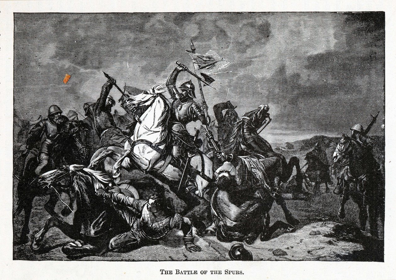 The Battle of the Spurs, 1882 by Unbekannt