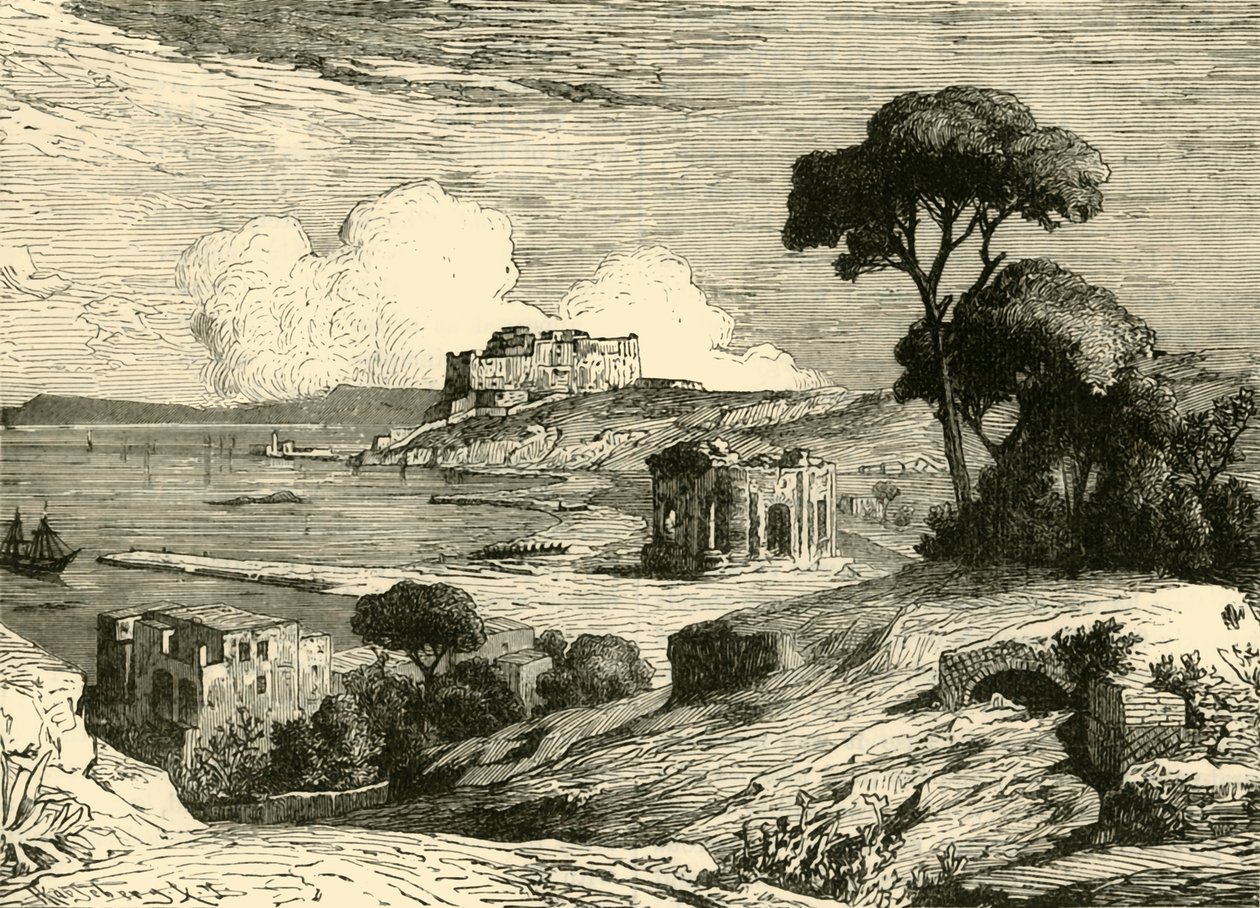 The Bay of Bale, with Ruins of Roman Villas, 1890 by Unbekannt