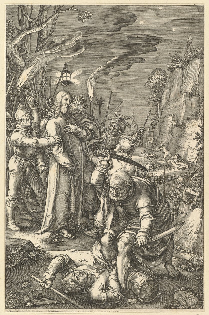 The Betrayal of Christ, from The Passion of Christ by Unbekannt