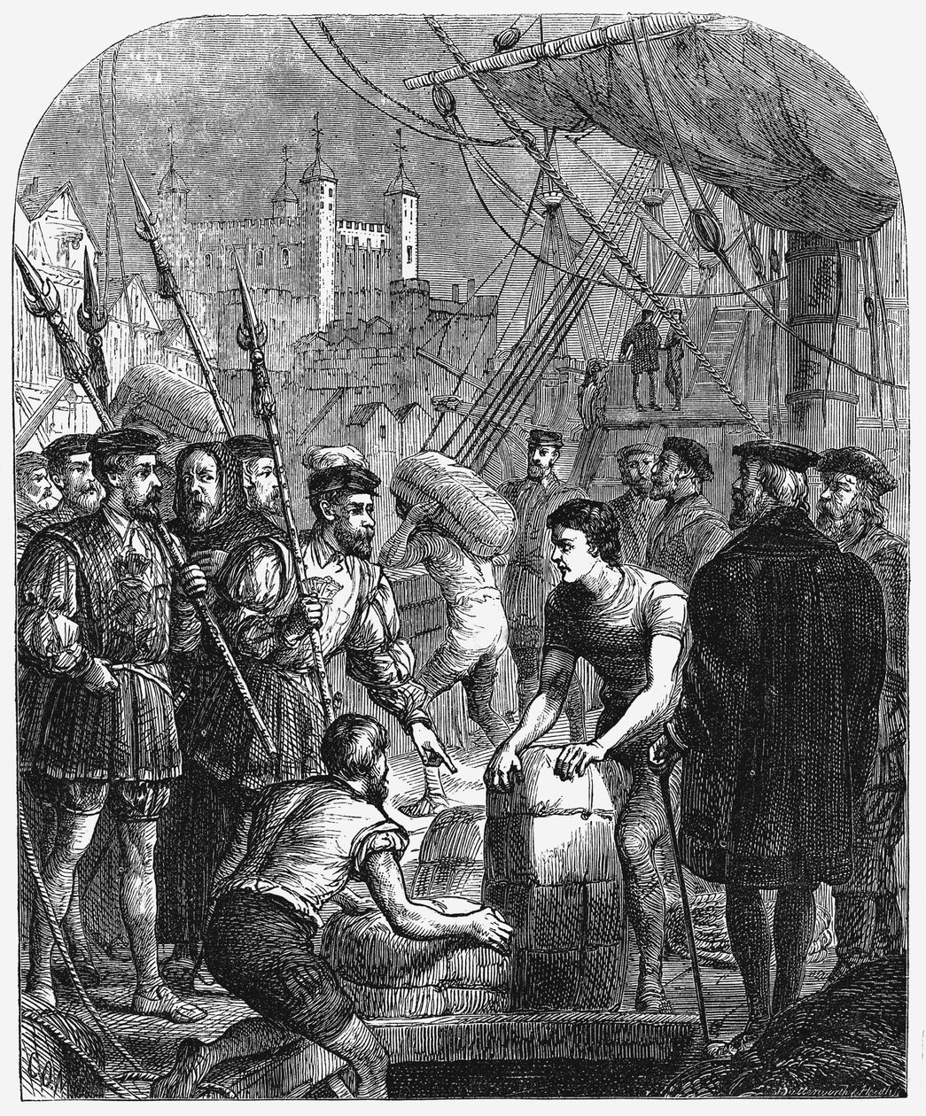 The Bible Being Smuggled into England by Unbekannt