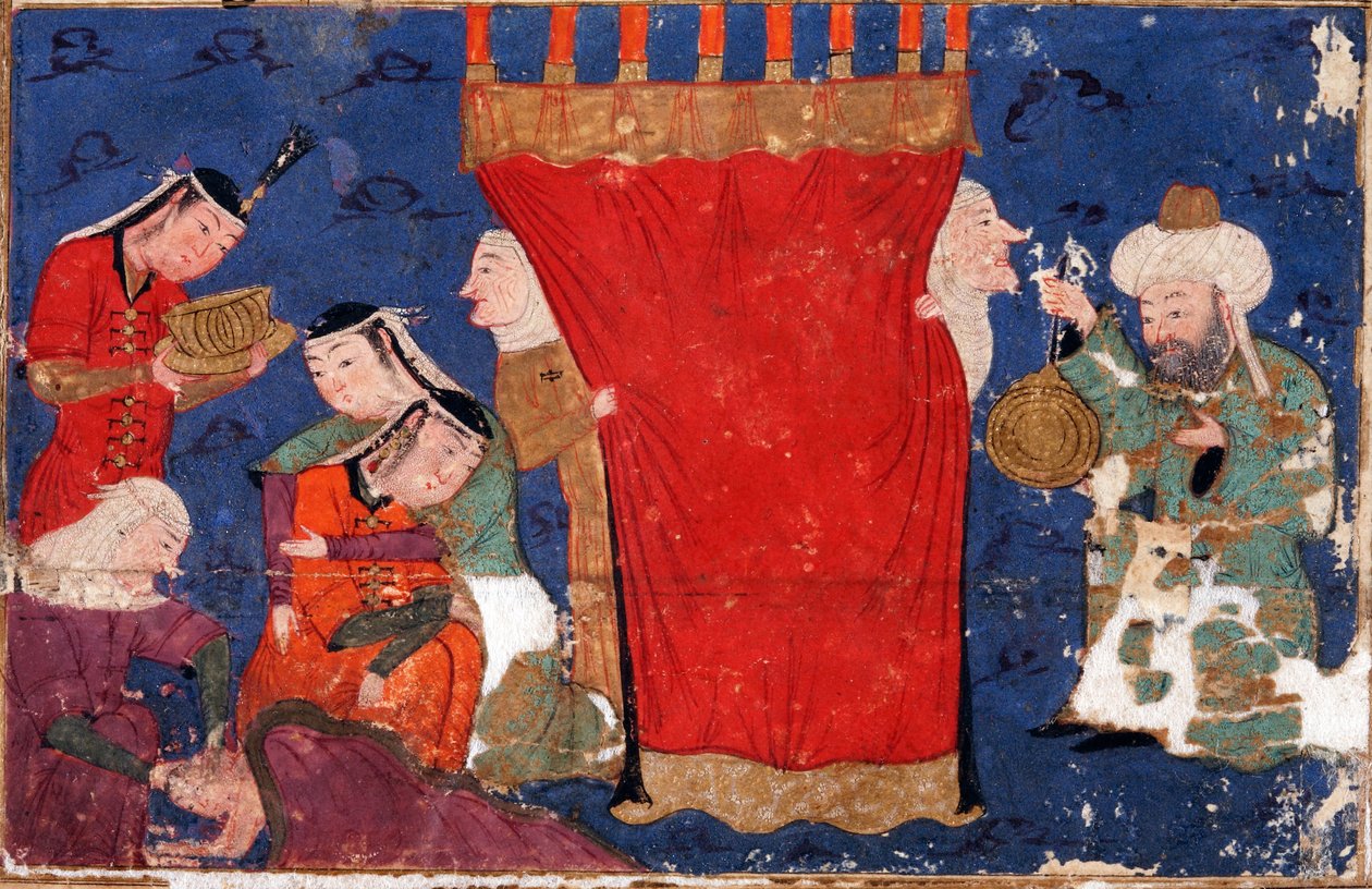 The Birth of Alexander the Great. From: Eskandar-nameh The Book of Alexander by Unbekannt