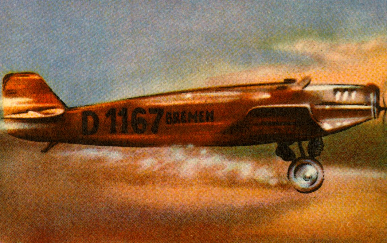 The Bremen Junkers W 33 Leaves Baldonnel Aerodrome, Ireland, 12 April 1928 by Unbekannt