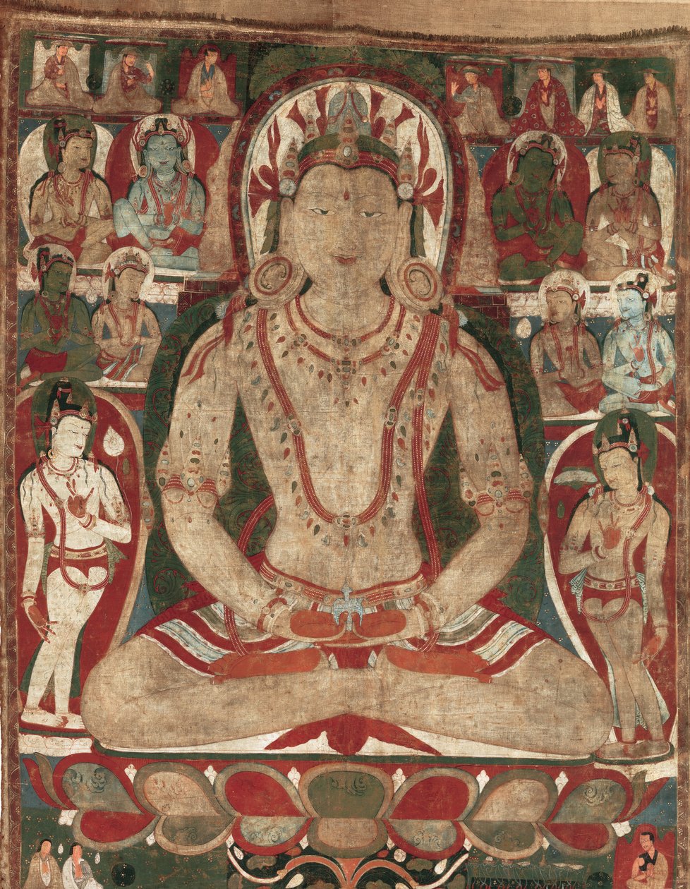 The Buddha Amitayus Attended by Bodhisattvas by Unbekannt