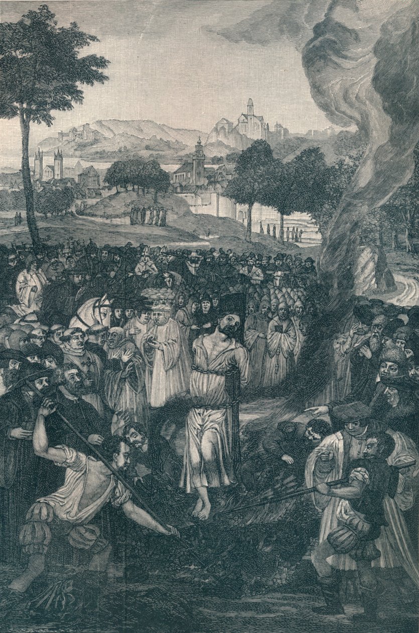The Burning of John Huss by the Council of Constance, July 6, 1415 by Unbekannt