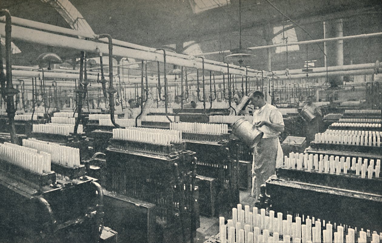 The Candle-moulding Room, c1917 by Unbekannt