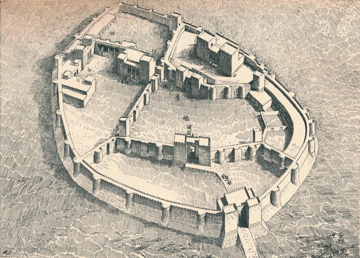 The Castle of Sendshirli in Northern Syria, c1902 by Unbekannt